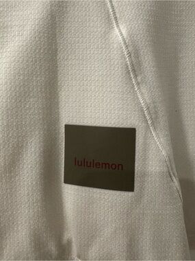 lululemon athletica White Textured Long Sleeve Henley Shirt